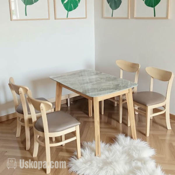 bàn ghế ăn phù hợp với không gian bếp