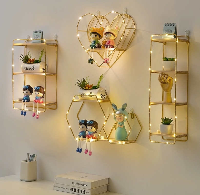 kệ trang trí có gắn led